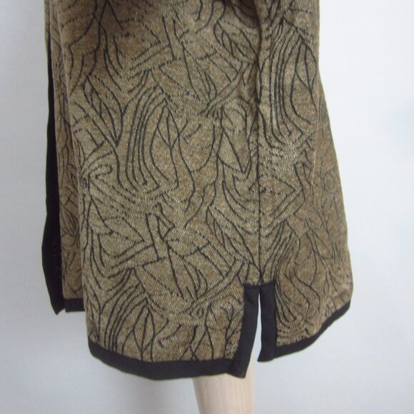 CJ Banks Christopher & Bank Womens M Blazer Taupe Brown Black Floral Jacket - Picture 11 of 11